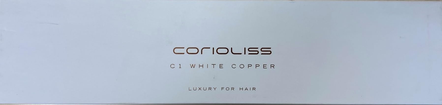 Corioliss C1 Professional Titanium Flat Iron Hair Straightener with Temperature Control & Travel Case - White Copper | Salon-Quality Styling for Smooth, Shiny Hair at Home or On-The-Go