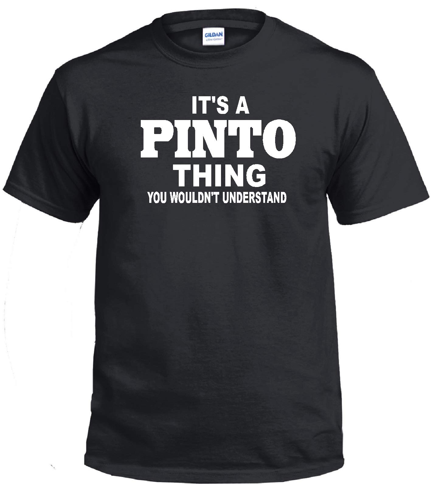 STUFF WITH ATTITUDE Pinto Thing Black Graphic T-Shirt for Men & Women | Cool Casual Tee for Streetwear, Parties & Everyday Outfits