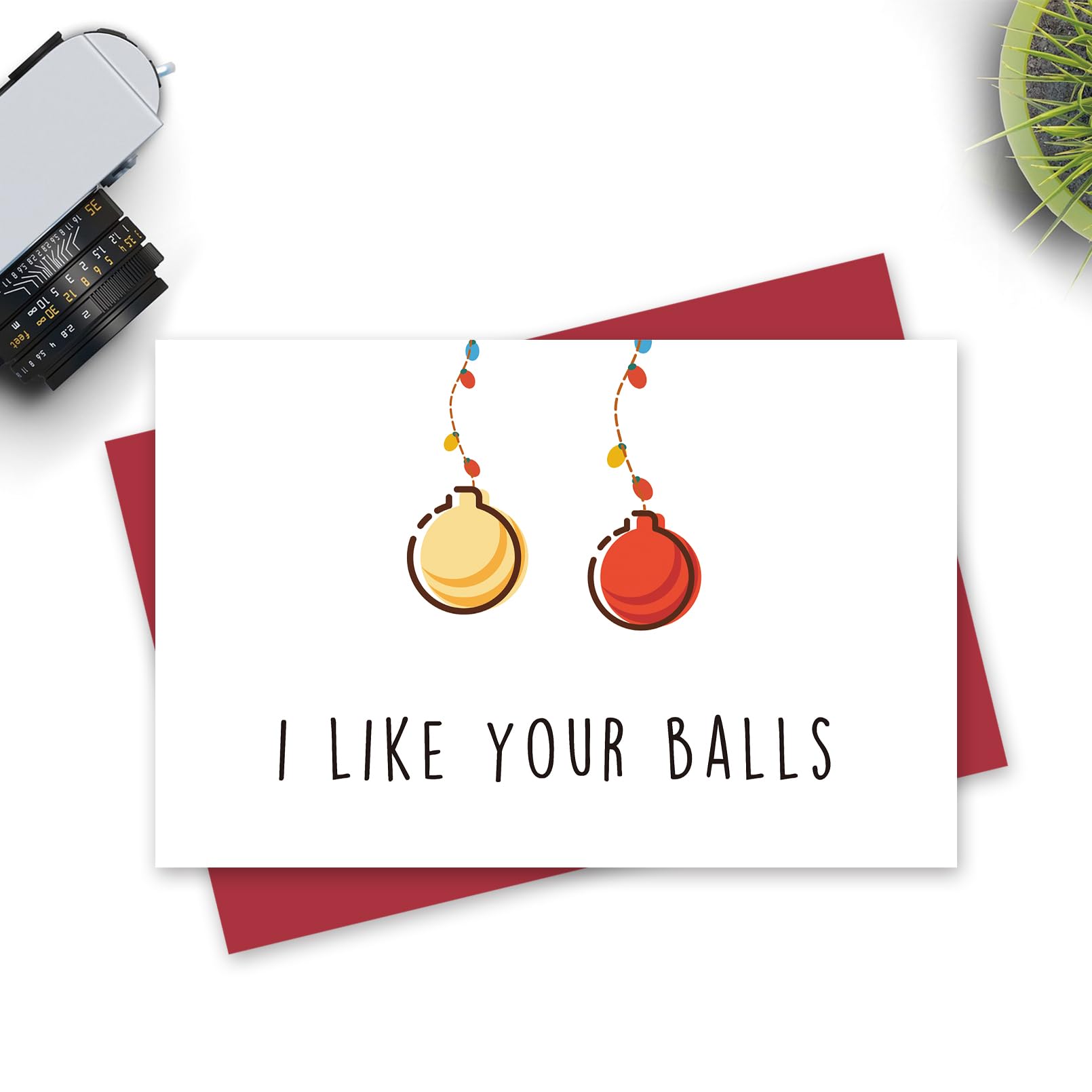 Funny Naughty Christmas Card for Husband - Humorous Xmas Greeting Card for Boyfriend & Hubby - Perfect Stocking Stuffer & Couples Gift for Holiday Parties