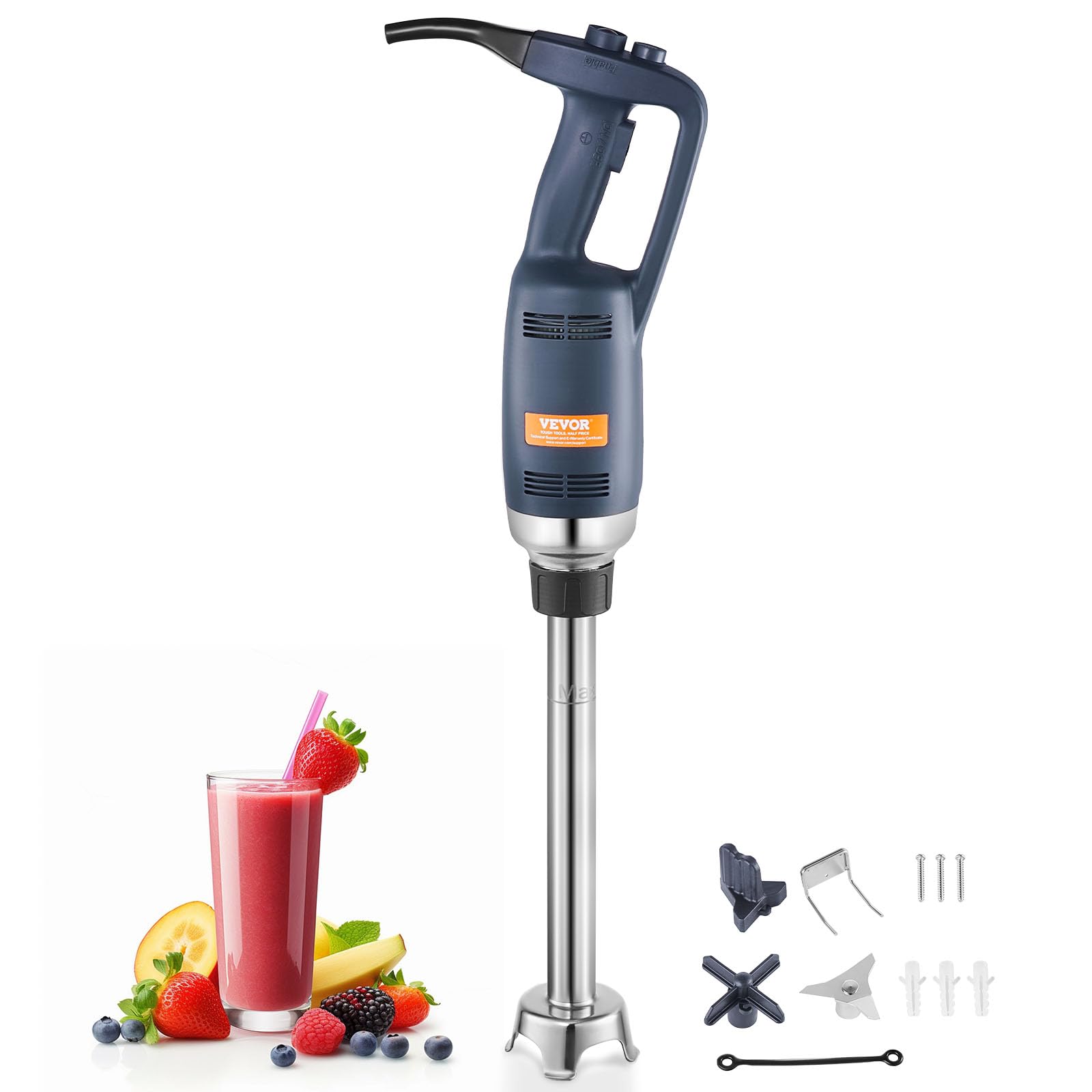 VEVOR 350W Commercial Immersion Blender - Heavy Duty Hand Mixer with 16