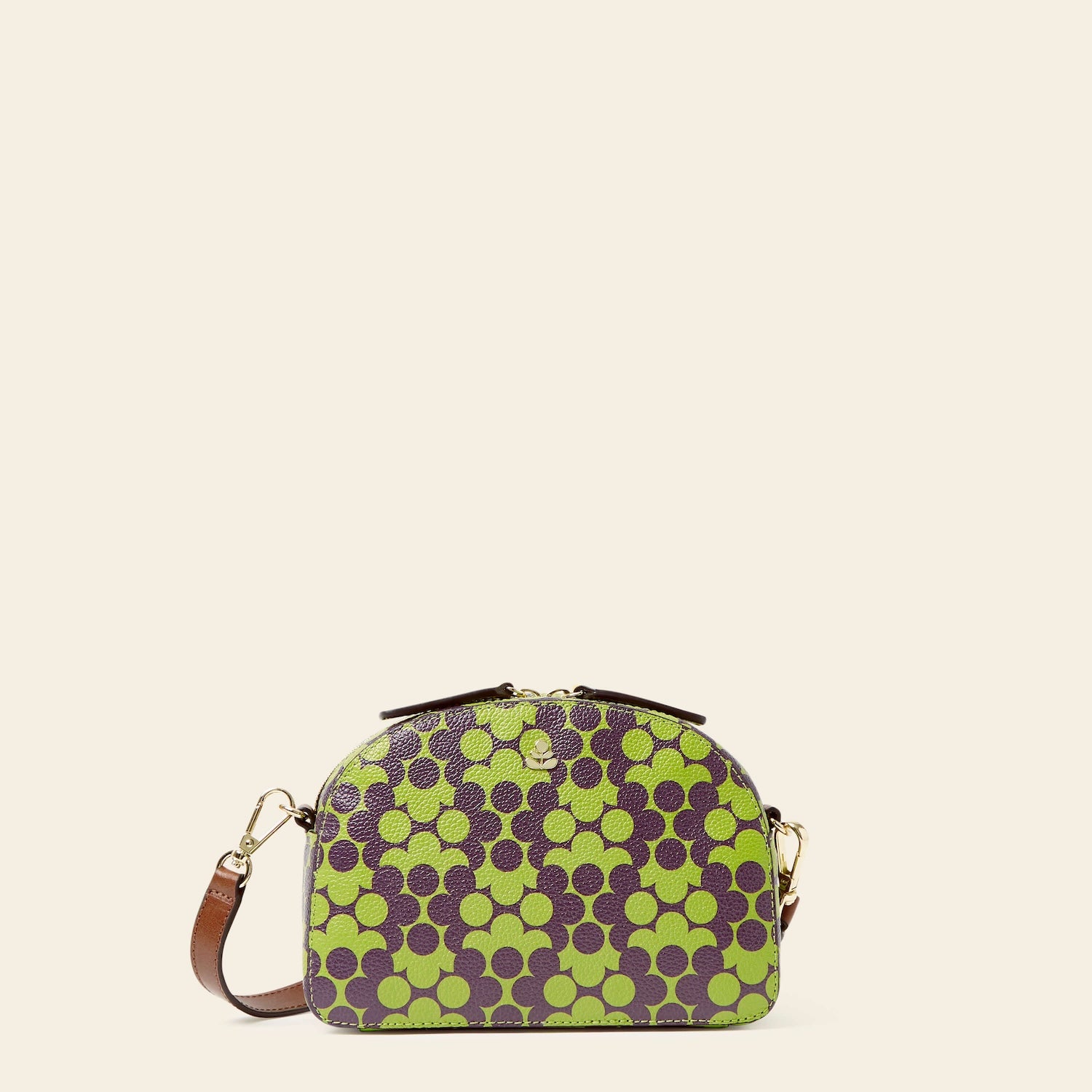 Babaluna Crossbody Bag - Purple Puzzle Flower Design for Women | Fashion Shoulder Purse for Daily Use, Travel & Shopping