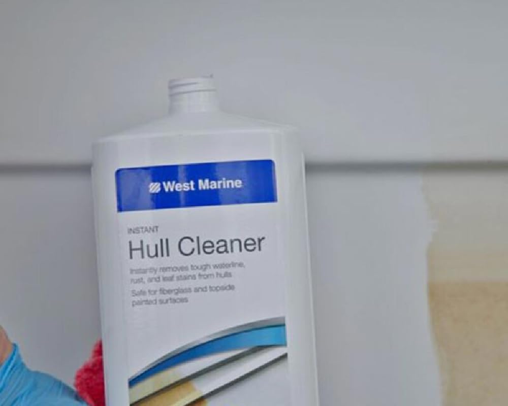 Hull Cleaner - Quart | Marine Boat Hull Stain Remover & Cleaner | Perfect for Fiberglass, Aluminum & Gel Coat Surfaces | Ideal for Boats, Yachts & Watercraft Maintenance