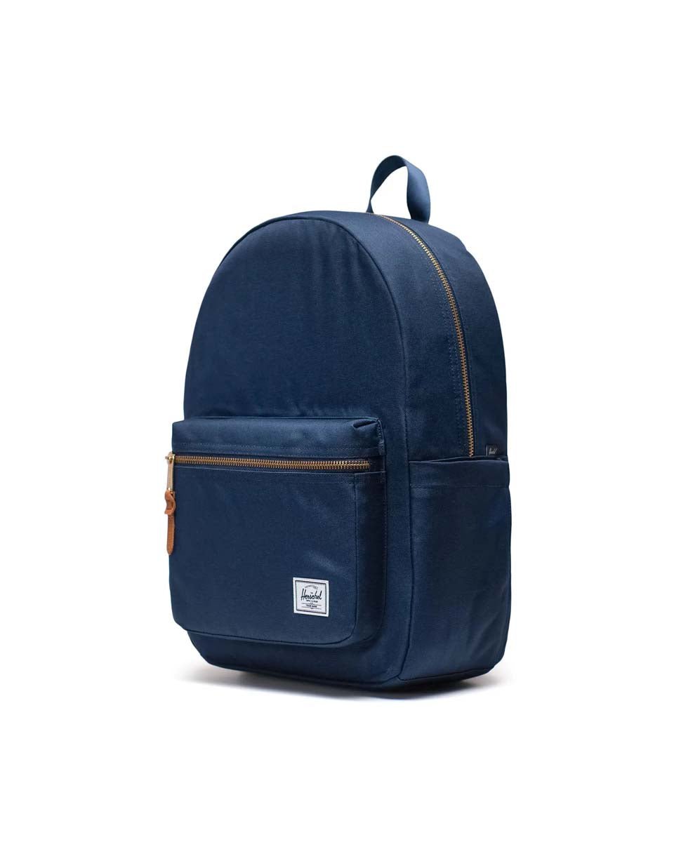 Herschel Settlement Backpack - Water-Resistant Laptop Backpack for Men & Women, Navy Blue - Perfect for Work, School, Travel & Daily Commute