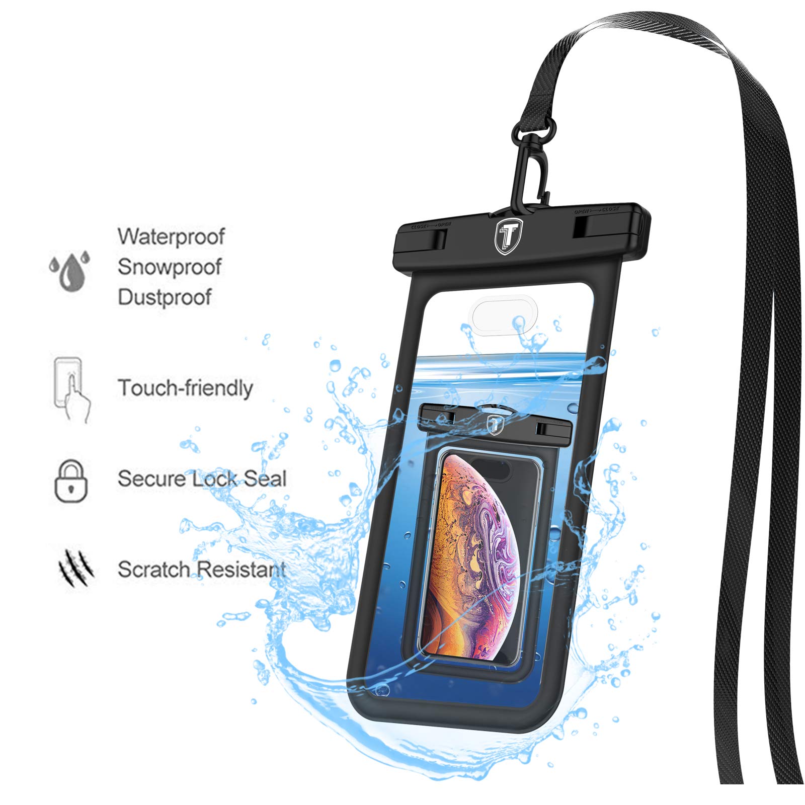 Waterproof Phone Pouch Floating Case - Universal Dry Bag for iPhone 16/15 Pro Max/14/13/12/11/Xr/X & Samsung Galaxy S25/S24/S23/S22/S21+/S20/S10/S9/Note 20/A12-A16/A35 - Perfect for Swimming, Beach, Kayaking & Outdoor Activities