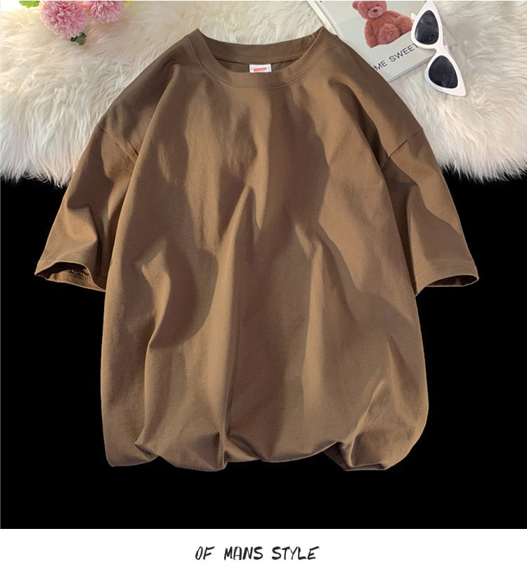 Antonio's Oversized Casual Cotton T-Shirt for Men & Women | Soft & Comfortable Relaxed Fit Tee | Perfect for Lounge, Travel & Everyday Wear