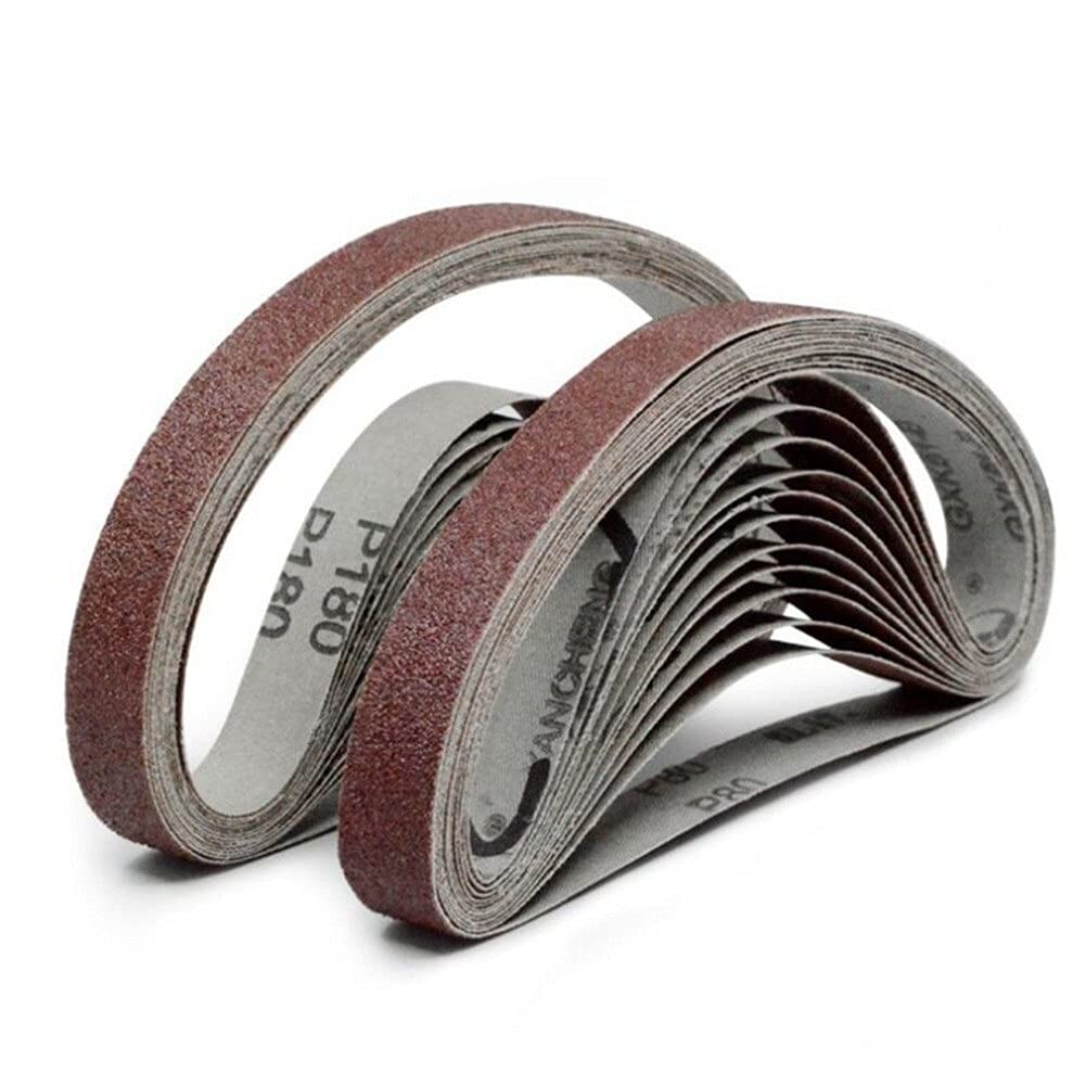 10pcs 20x330mm Sanding Belt 40-1000 Grit - Premium Angle Grinder Sanding Discs for Metal, Wood & Paint Polishing - DUO ER (Color: 40) - Perfect for DIY Projects, Automotive Refinishing & Furniture Restoration