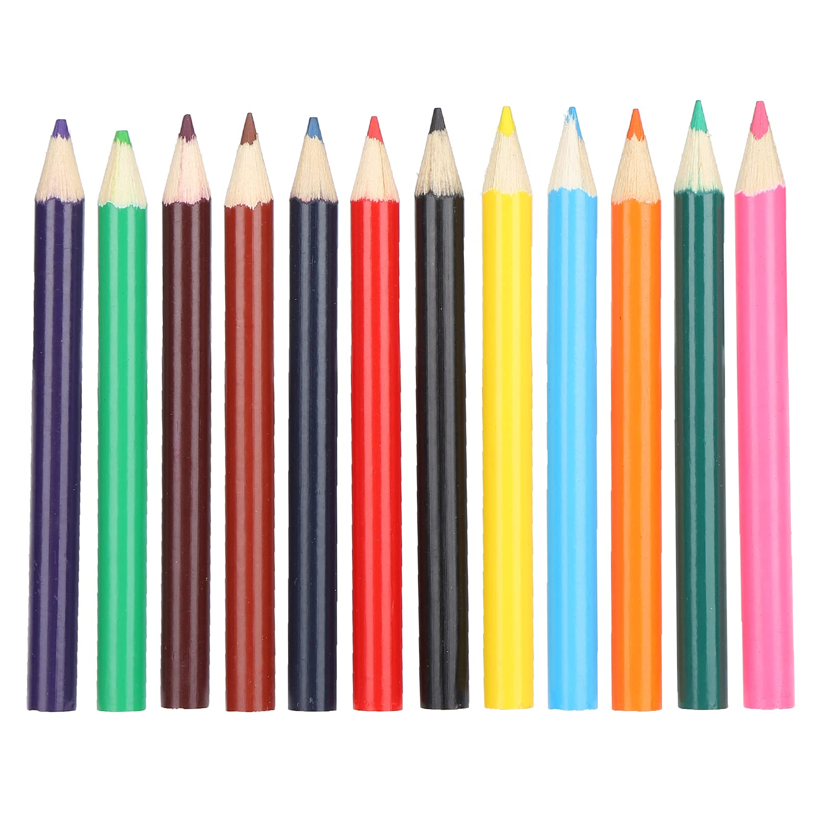 Mini Drawing Colored Pencils Set - 12 Vibrant Colors, Portable Sketching & Coloring Pencils for Kids, Adults & Artists - Perfect for Cartoon Drawing, Graffiti Art, School Projects & Travel Sketching