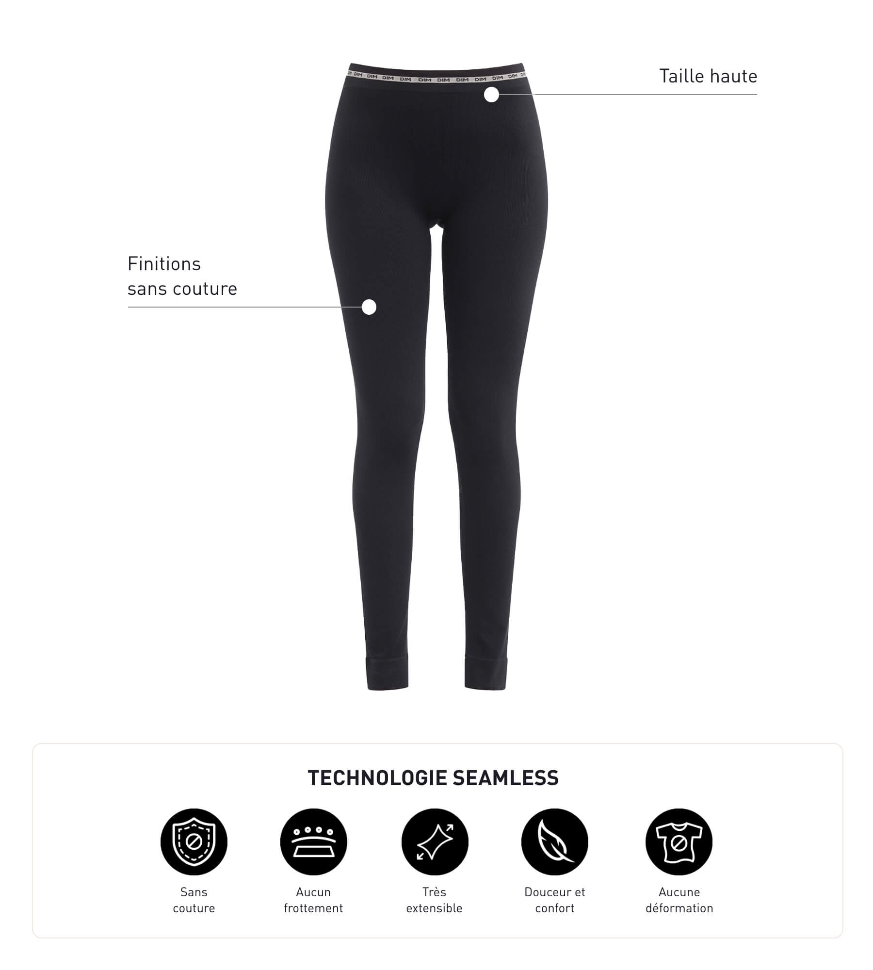 Black Ribbed Seamless Leggings for Women - High Waist Stretchy Yoga Pants - Perfect for Workouts, Running & Casual Wear