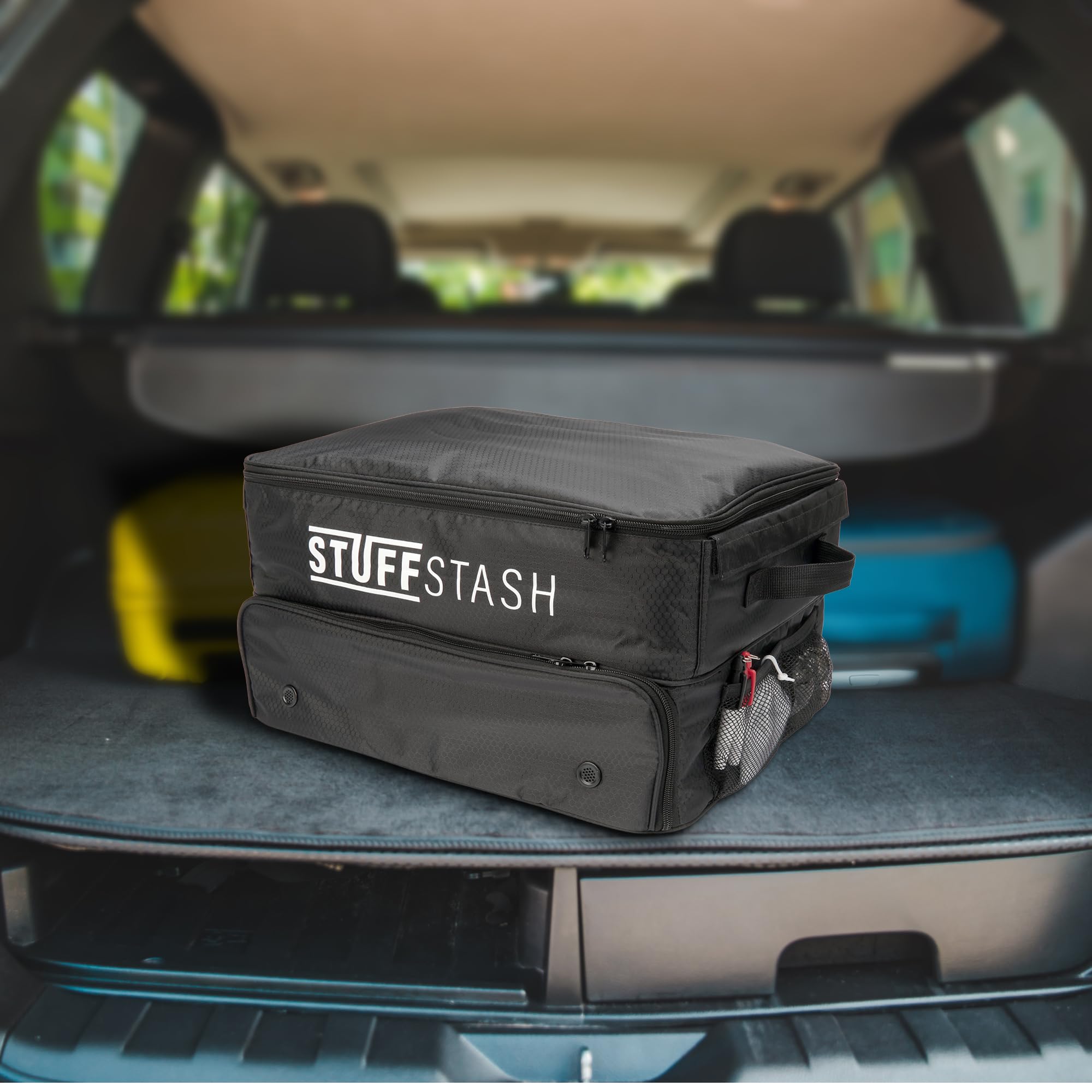 Premium Golf Trunk Organizer - Heavy Duty Collapsible Storage with Shoe Compartments & Dividers for Tees, Gloves, Balls & Accessories | Perfect Car SUV Organizer for Men & Women Golfers | Ideal for Travel, Tournaments & Practice Sessions