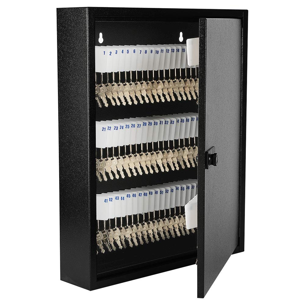 KYODOLED 100-Key Wall Mount Key Cabinet Organizer with Combination Lock – Large Key Storage Box (17