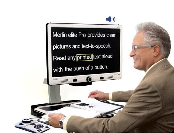 Merlin Elite Pro HD OCR Scanner - High-Speed Document Scanning with Free Ruby Magnifier (Limited Time Offer) | Perfect for Office, Library & Home Document Digitization