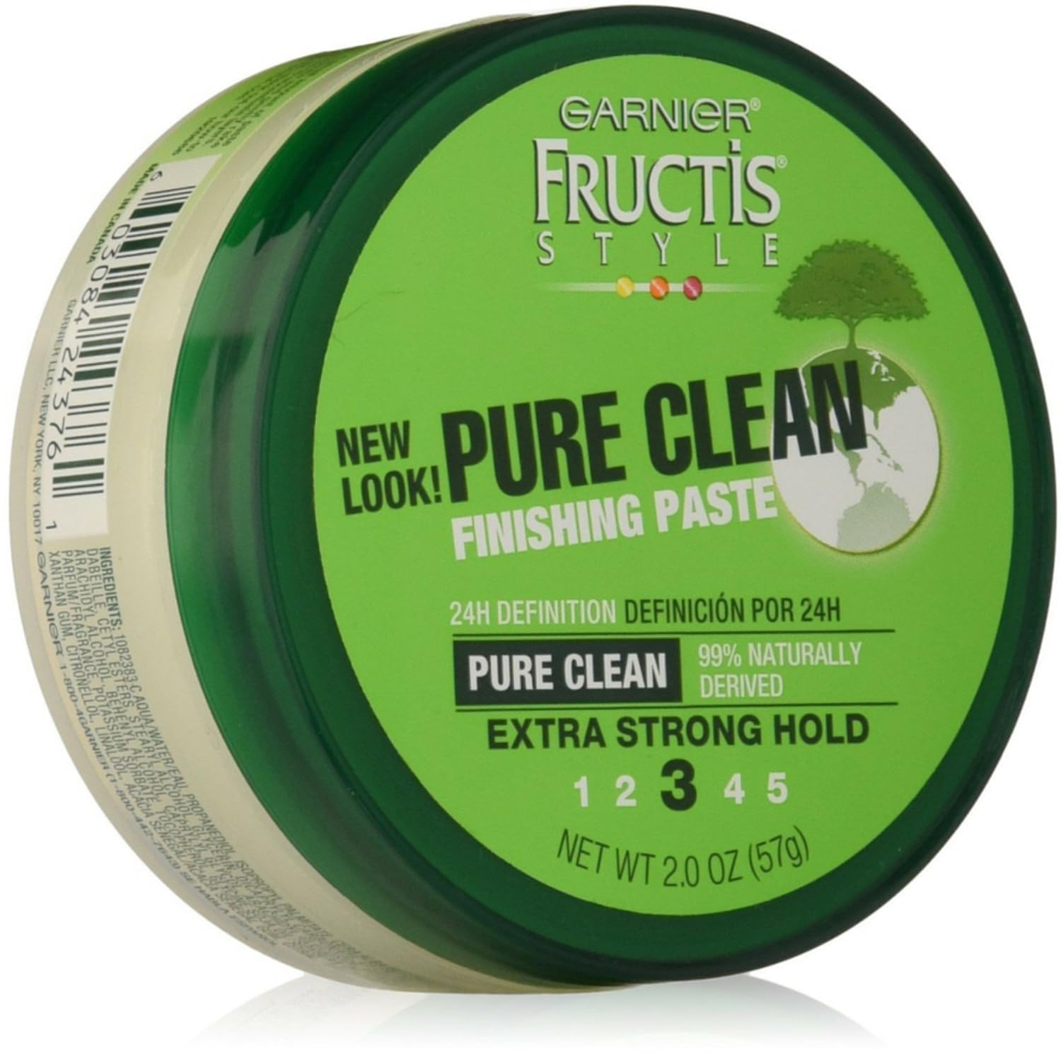 Garnier Fructis Style Pure Clean Finishing Paste 2 oz (Pack of 6) - Strong Hold Styling Wax for Men & Women - Perfect for Textured Hairstyles, Pompadours & Messy Looks