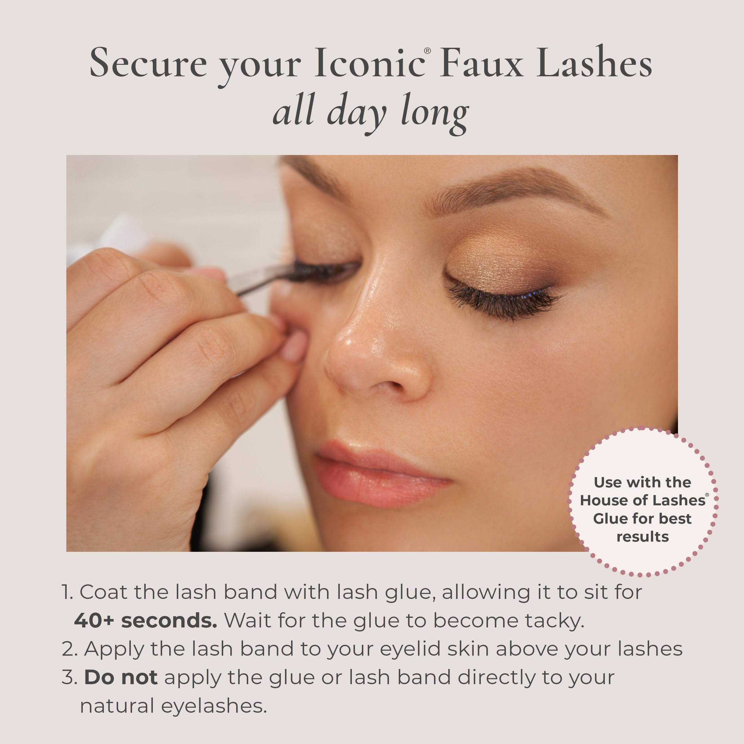 House of Lashes Iconic 3-Pack - Dramatic Eye Makeup for Parties & Events