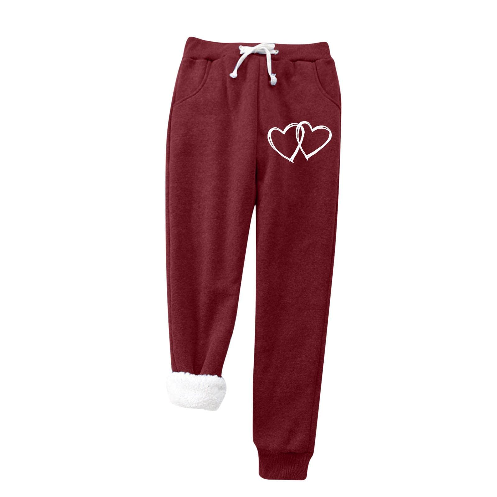 Women's Sherpa Fleece Lined Sweatpants - Loose Fit Cinch Bottom Joggers with Drawstring & Pockets - Cozy Winter Track Pants for Gym, Lounge & Y2K Fashion Outfits