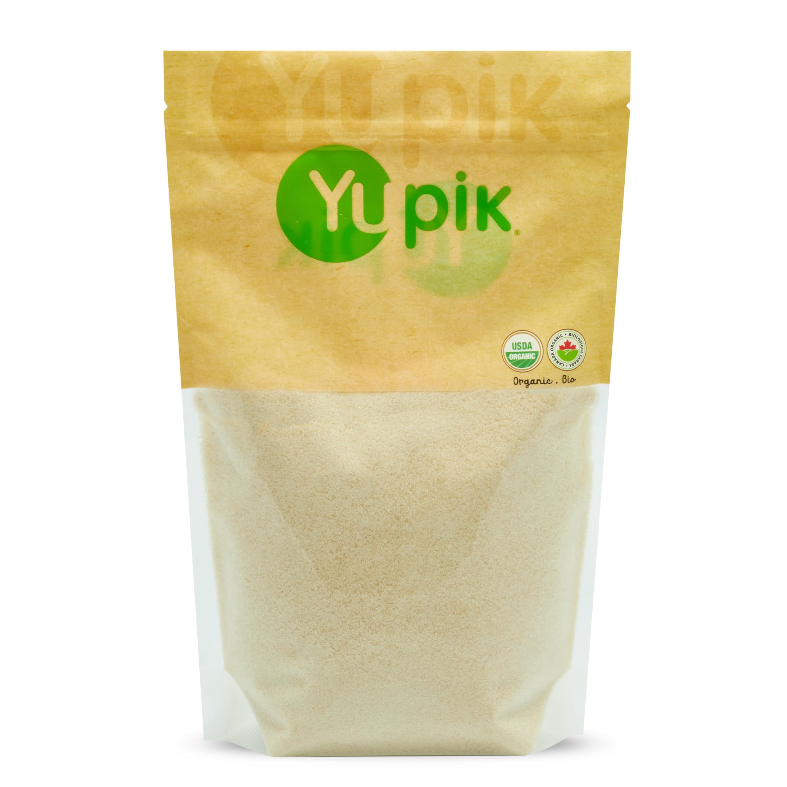 Organic Cane Sugar by Yupik - 2.2 Lb, Gluten-Free, Non-GMO, Natural Sweetener for Baking, Coffee & Healthy Recipes | Perfect Sugar Substitute for Keto & Vegan Diets