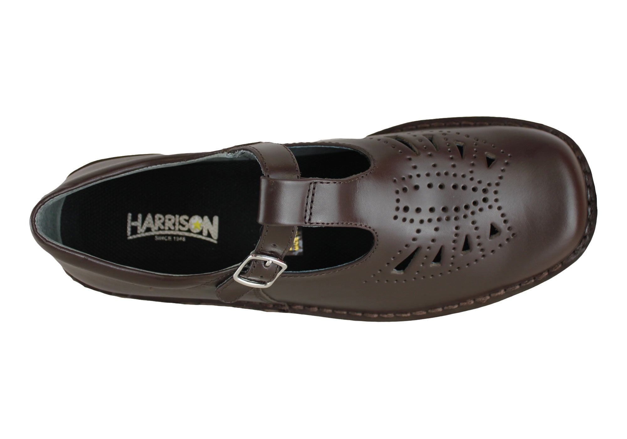 Harrison Indiana II T-Bar Leather School Shoes for Girls - Comfortable & Stylish for School, Play & Everyday Wear