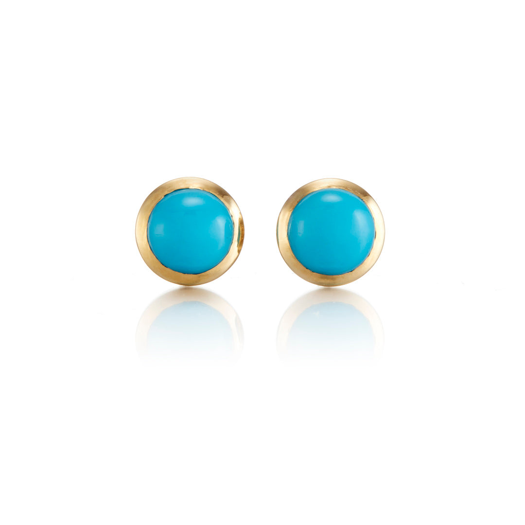 Turquoise Stud Earrings for Women - Dainty Gemstone Earrings for Everyday Wear | Perfect for Gifts, Parties & Casual Outfits