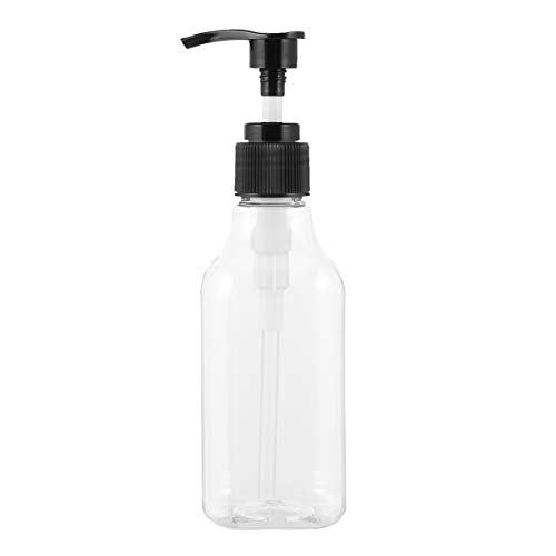 6-Pack 200ml Empty Square Lotion Bottles with Pump - Refillable Plastic Containers for Shampoo, Liquid Soap & Essential Oils (Assorted Colors) - Perfect for DIY Beauty Products, Travel & Home Organization