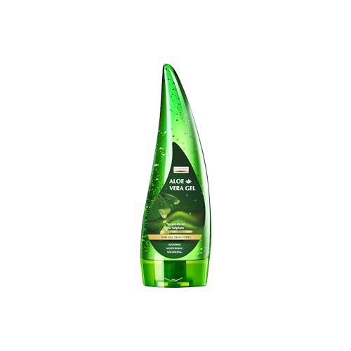 Clarabelle Professional Pure Aloe Vera Gel for Face, Skin & Hair Care - 150ml | Natural Moisturizer for Glowing Skin | Men & Women | Perfect for Sunburn Relief, After Shave & Hair Hydration