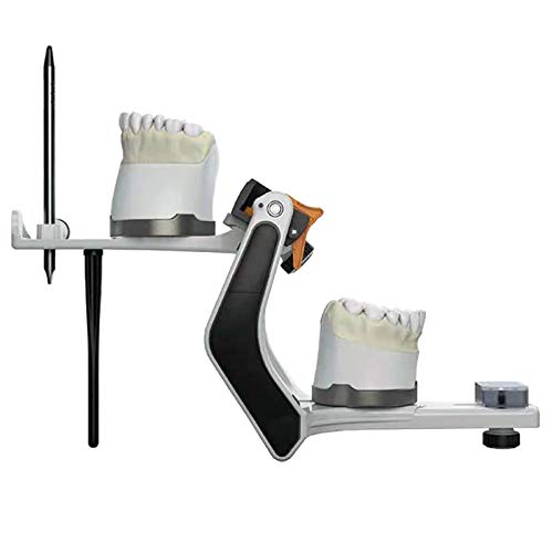 Professional Dental Semi-Adjustable Articulator with 4 Magnetic Disposable Mounting Plates - Ideal for Crowns, Bridges & Denture Fabrication in Dental Labs