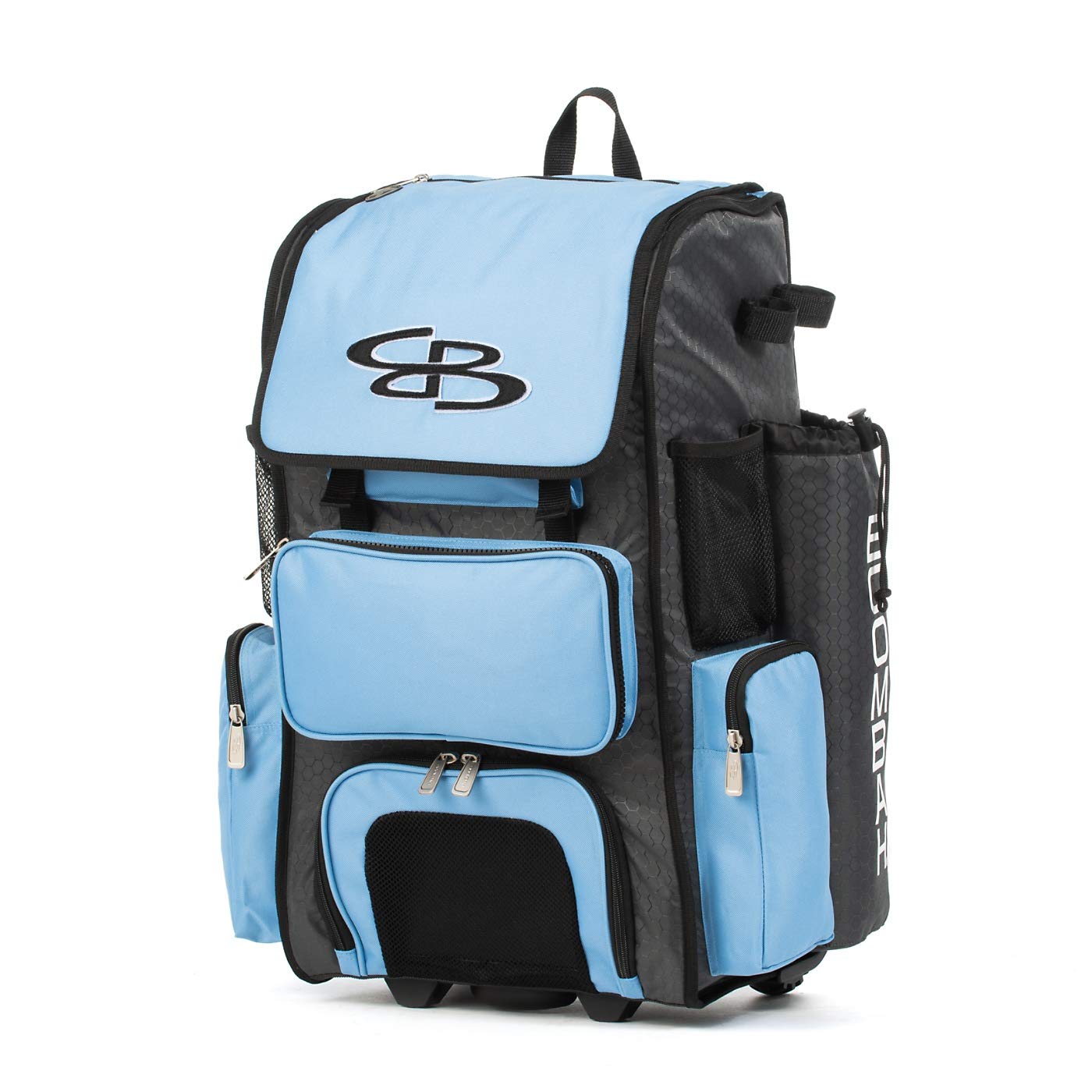 Boombah Rolling Superpack 2.0 Baseball/Softball Gear Bag with Wheels - 23.5
