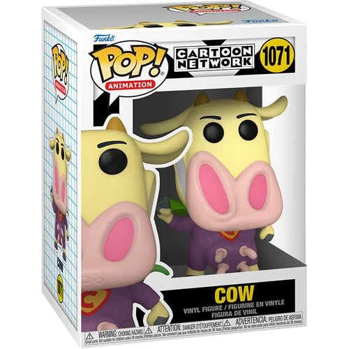 Funko Pop! Vinyl Figure - Super Cow from Cow & Chicken | Collectible Toy for Fans, Gift for Kids & Adults | Perfect for Display, Office Decor, or Pop Culture Collections