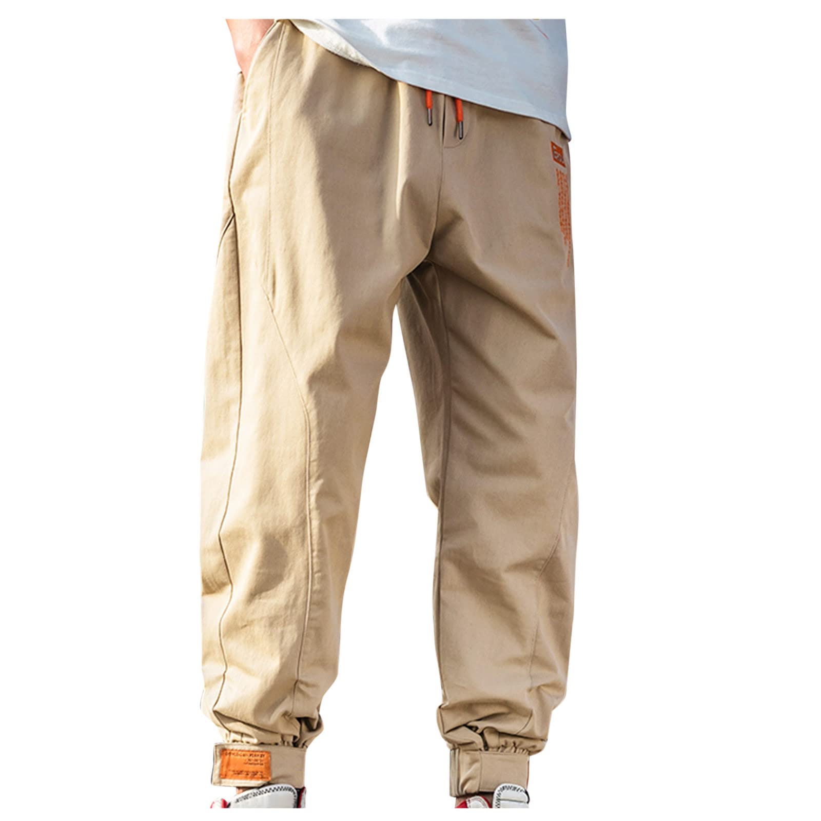 Men's Plus Size Loose Fit Tied Waist Tracksuit Pants - Black | Comfortable Casual Joggers for Lounge, Workout & Everyday Wear