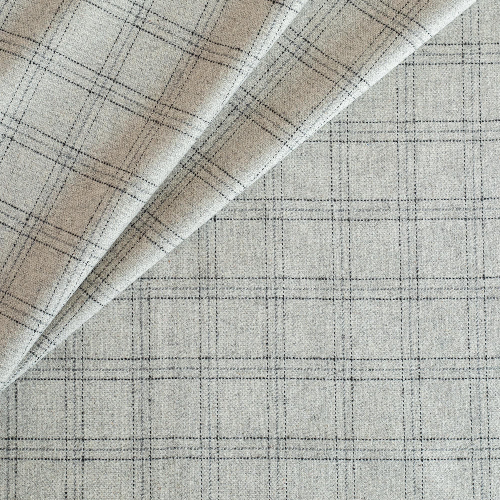 Premium Dorset Plaid Fabric - Light Grey Tartan Pattern for DIY Crafts, Home Decor & Fashion Accessories | Perfect for Sewing, Upholstery & Seasonal Projects