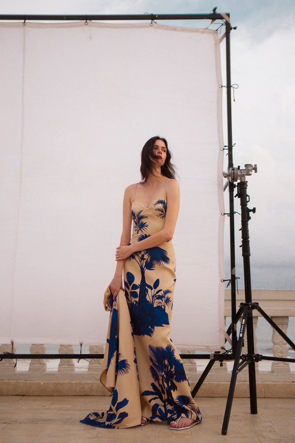 Ocean Of Secrets Dress - Elegant Flowy Maxi Dress for Women | Perfect for Beach Vacations, Date Nights & Summer Parties