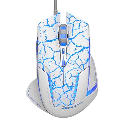 E Blue EMS600 2500DPI USB Wired Optical Gaming Mouse with 6 Buttons for PC & Laptop - Perfect for FPS, MMO & Office Work