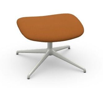 Midj Dalia B2 M TS Pouf - Modern Round Ottoman Footrest for Living Room, Bedroom & Office - Soft Fabric Upholstered Stool with Sturdy Base