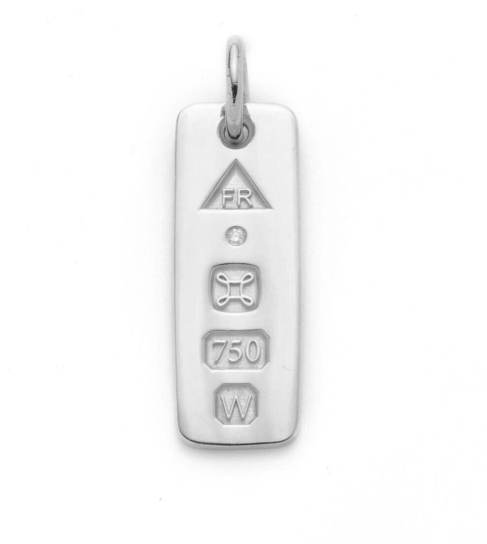 Personalized Engravable Medium White Gold Ingot Bar - Perfect for Anniversary Gifts, Wedding Bands & Custom Jewelry Making