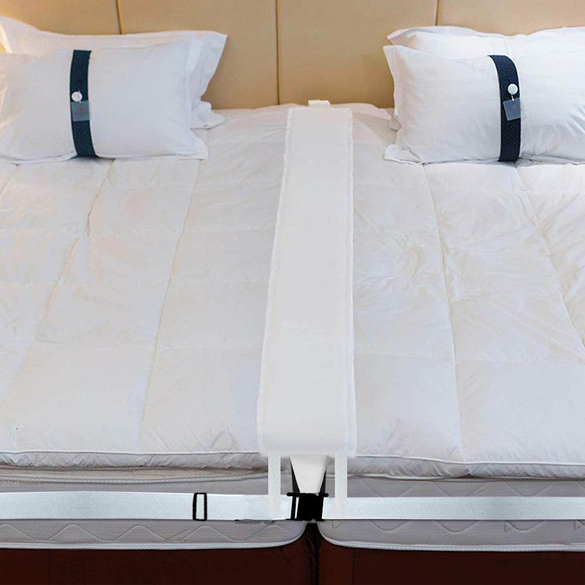 HIOD Bed Bridge Mattress Connector - Twin to King Size Gap Filler Pad, Converts Two Single Mattresses into King Bed - Perfect for Couples & Family Bed Sharing