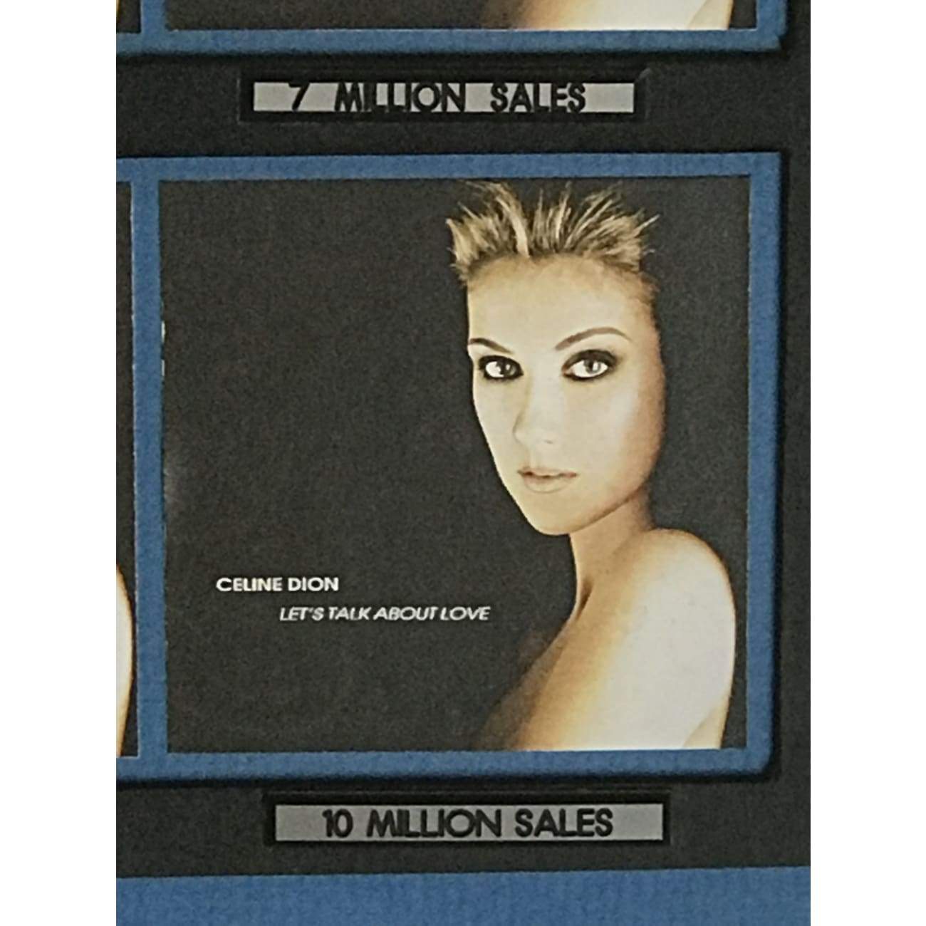 Celine Dion Let's Talk About Love RIAA 10x Platinum Award Certified Album - Perfect for Romantic Evenings & Music Collectors