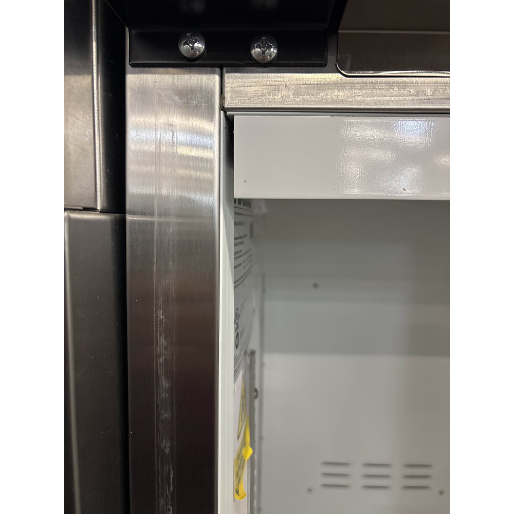 Habco SE24HCSX 24 Inch Bottom Mount Solid Door Reach-In Commercial Refrigerator - Scratch & Dent - Perfect for Restaurants, Cafes, and Food Service Businesses