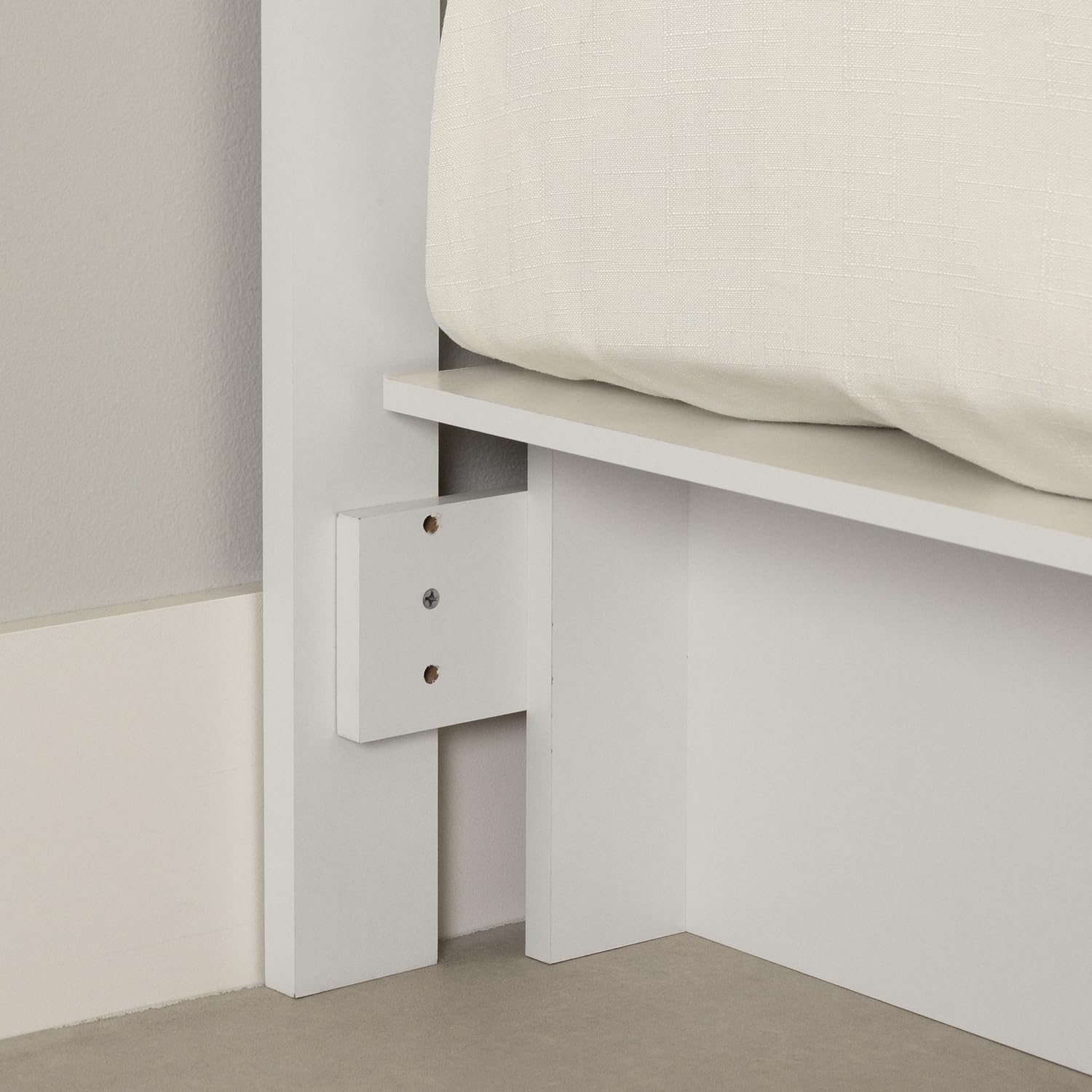 South Shore Step One Headboard - King Size 78-Inch, Pure White - Modern Bedroom Furniture for Master Bedroom & Guest Room Decor