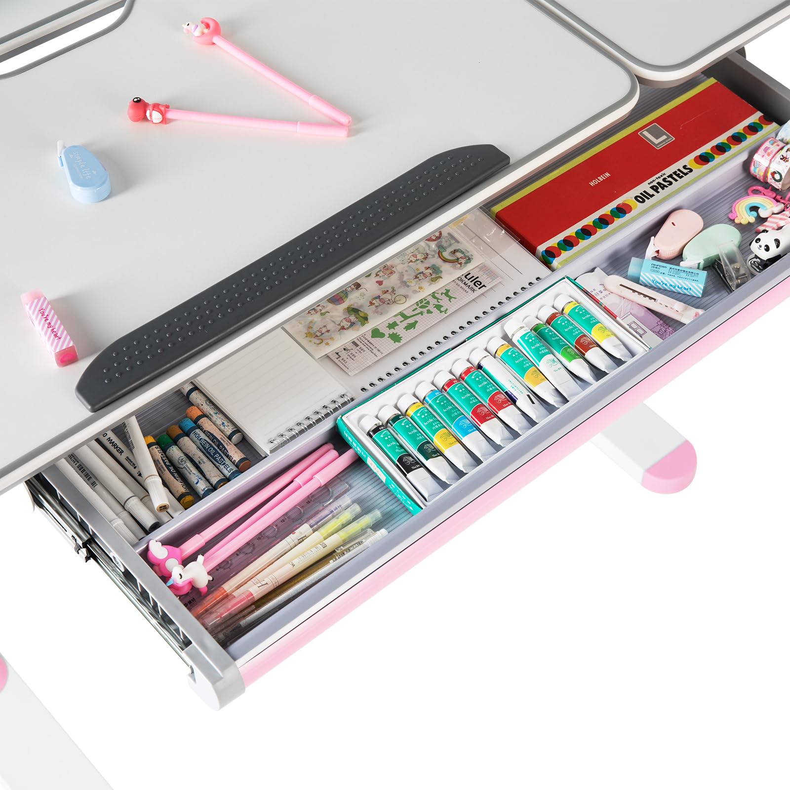 COSVALVE Adjustable Kids Desk with Drawer - 39