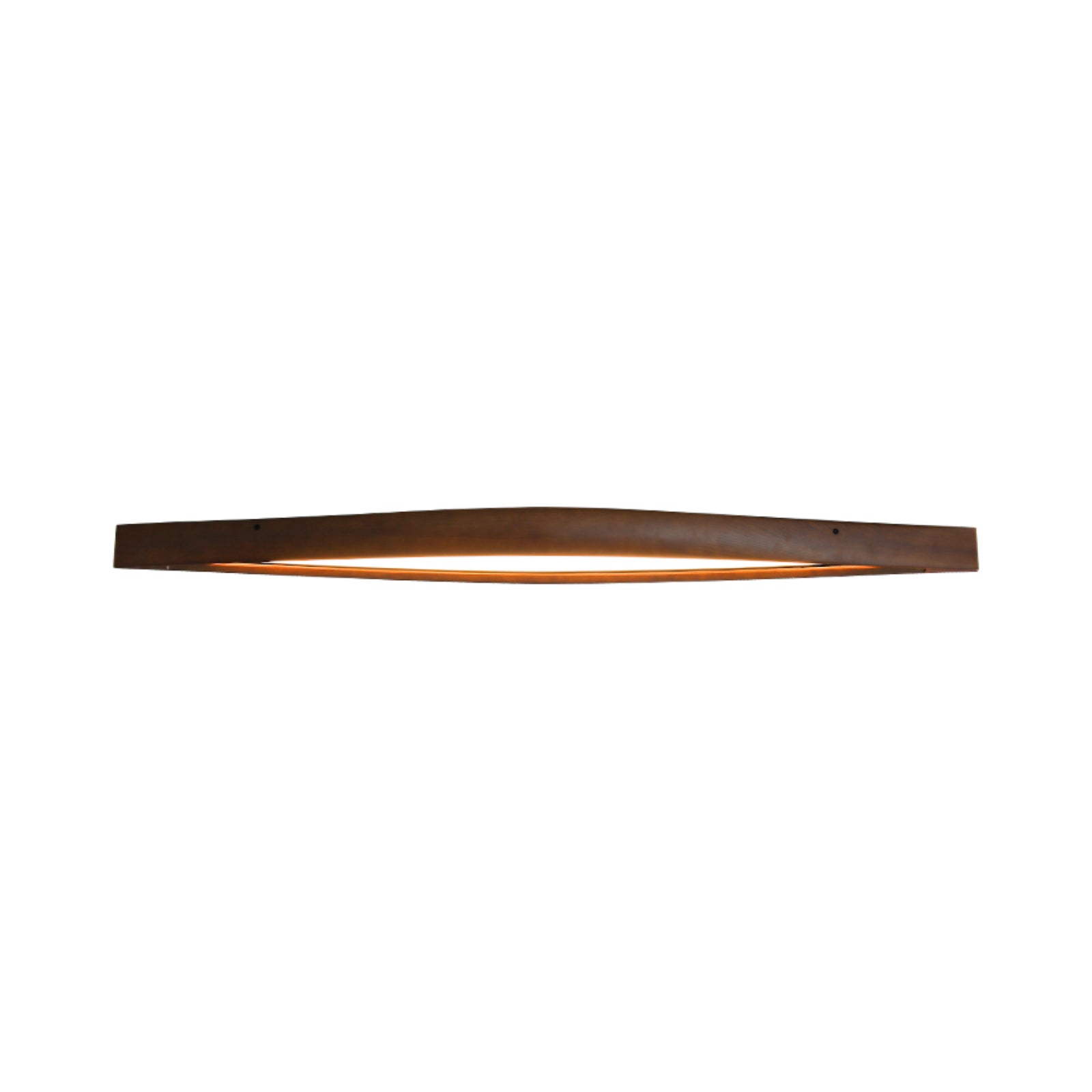 Horizon Modern Linear Wood Ceiling Light Fixture - Minimalist Wooden Pendant Lamp for Living Room, Bedroom, and Dining Room Lighting