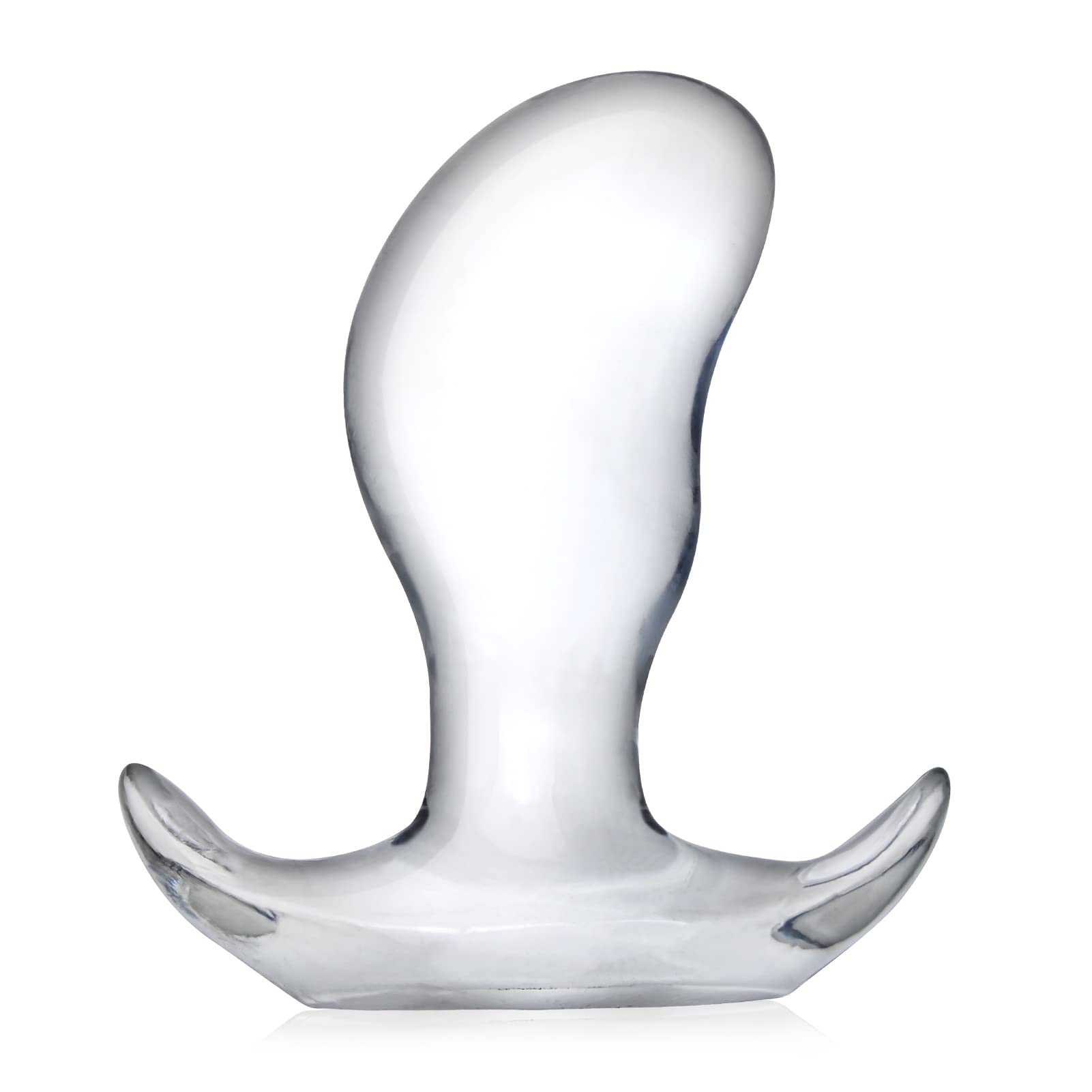 Soft Anal Plugs with Safety Base - Transparent Flexible Butt Plug for Prostate Massage & G-Spot Stimulation, Round Top Design Sex Toy for Beginners & Advanced Users - Perfect for Solo Play, Couples Exploration & Sensual Training
