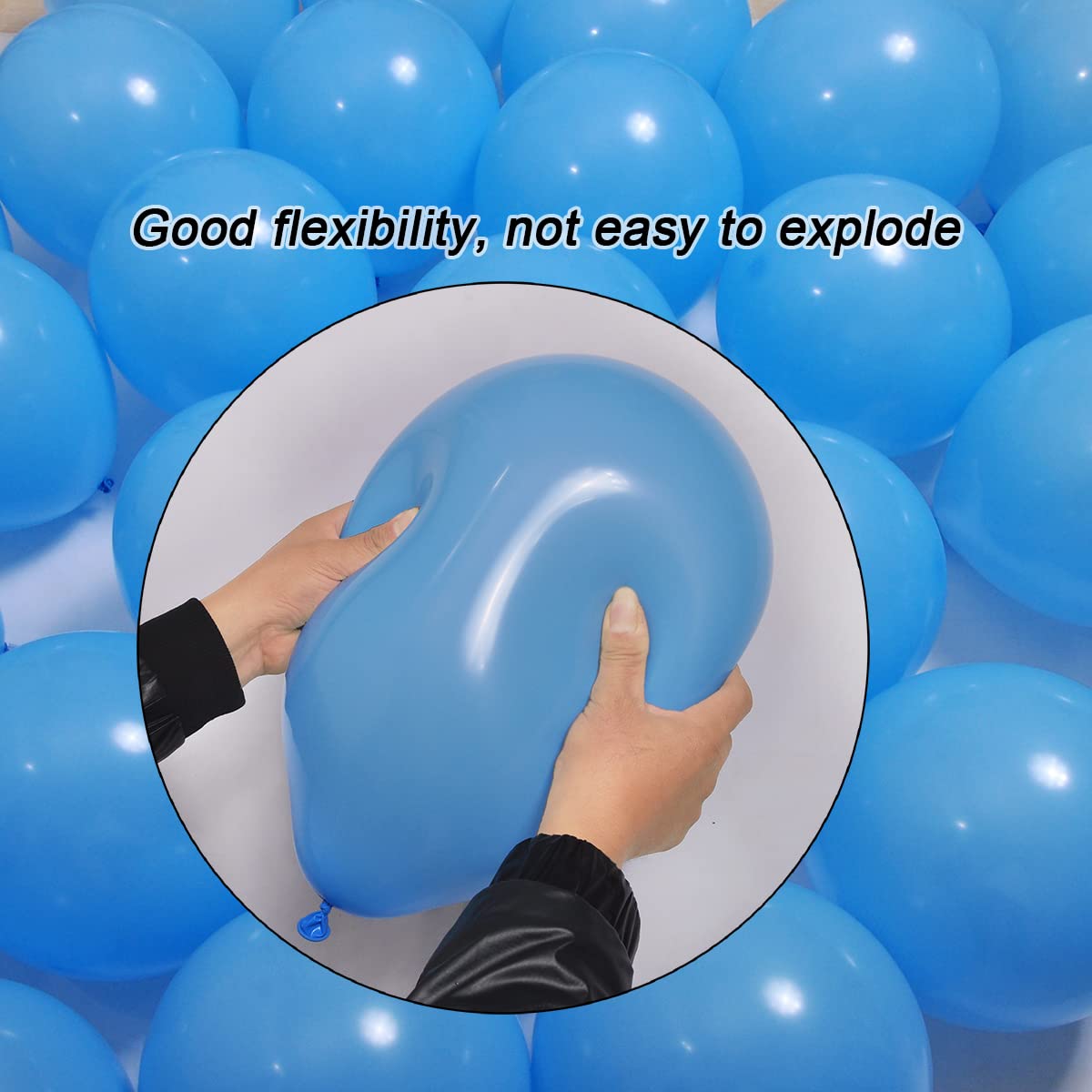300 Pack 12 Inch Light Blue Latex Balloons - Bulk Party Balloons for Birthday, Baby Shower, Wedding, Graduation & Holiday Decorations - Perfect for Indoor & Outdoor Celebrations