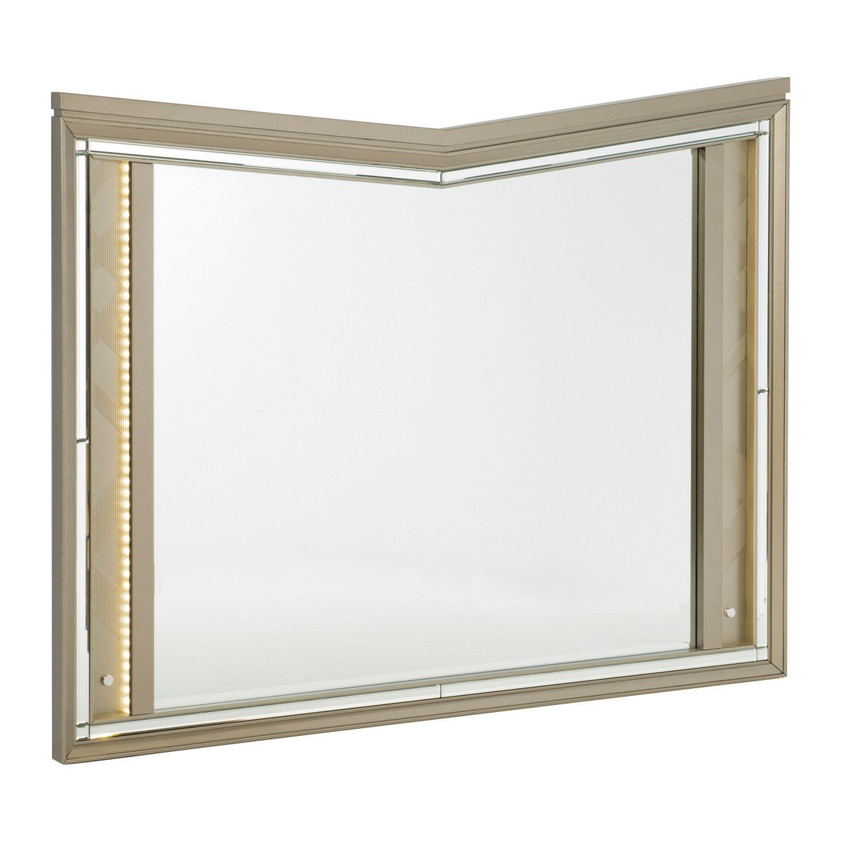 Elegant Bijou Collection LED Mirror - Vanity Makeup Mirror with Touch Control & Adjustable Brightness for Bathroom, Bedroom, and Dressing Room