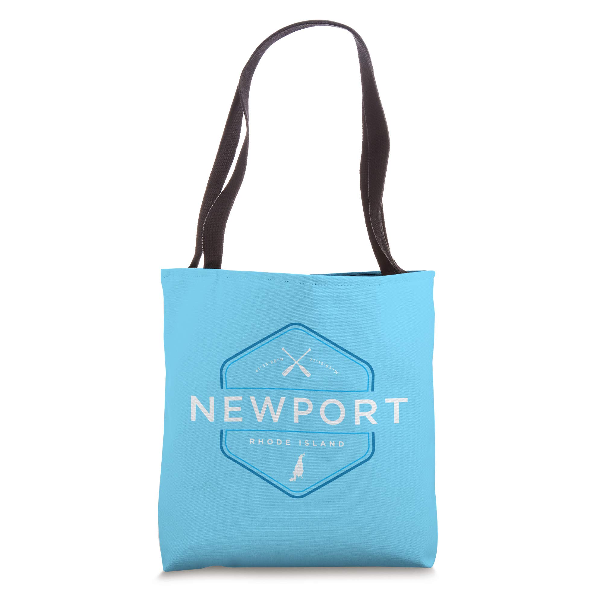 Newport Rhode Island Beach Graphic Tote Bag - Stylish Canvas Beach Bag for Women & Men - Perfect for Beach Trips, Shopping & Travel Accessories