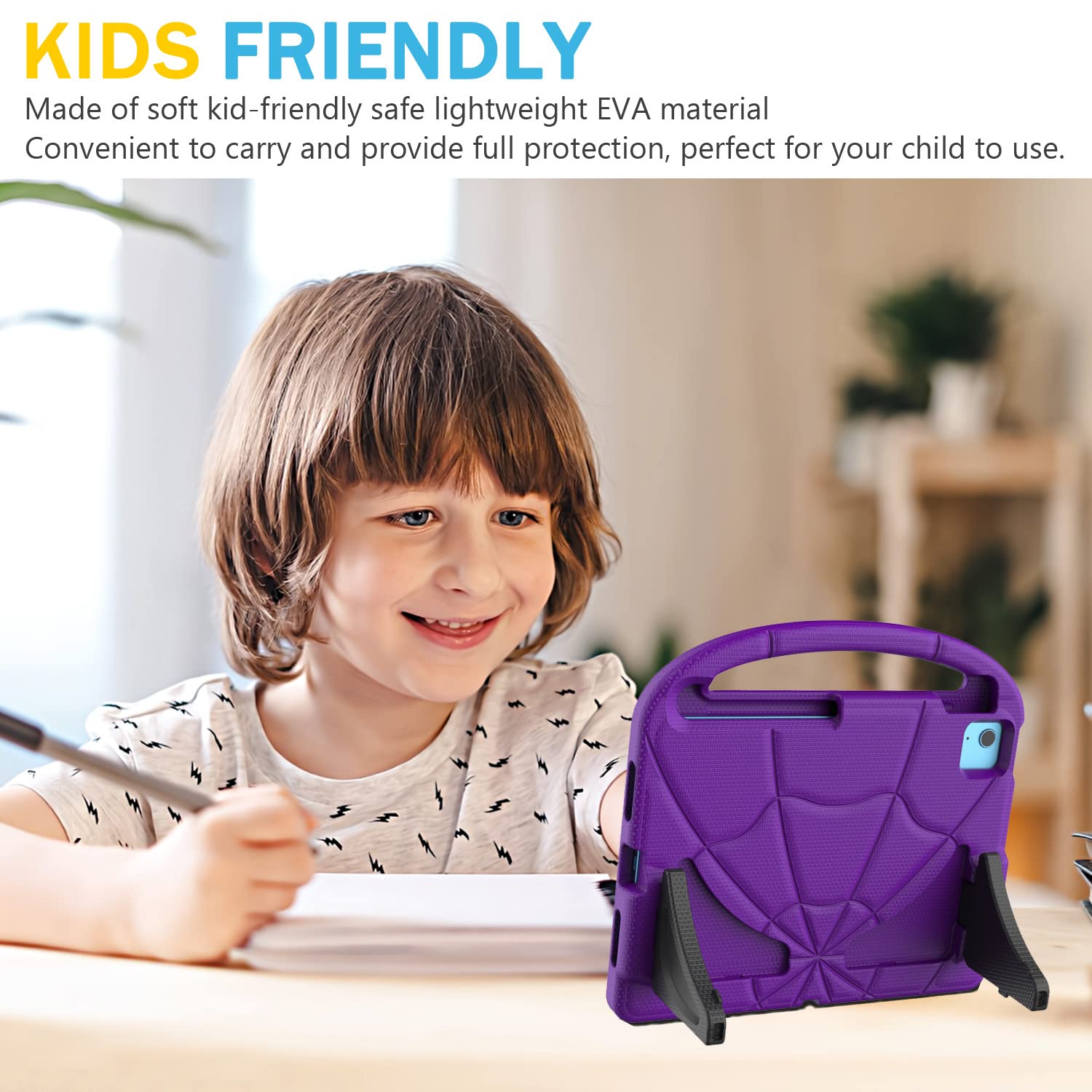 Lainergie Kids Shockproof iPad Case with Handle Stand for iPad 11th Gen (2025) / 10th Gen 10.9