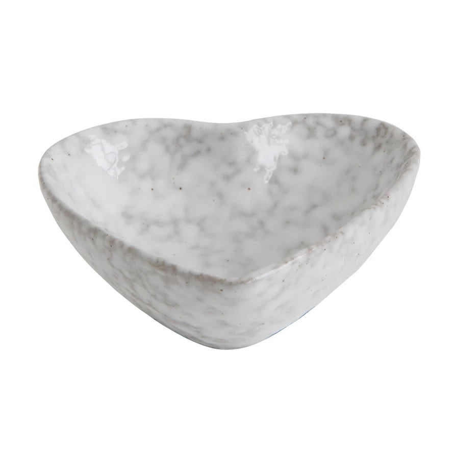 Handmade Stoneware Heart-Shaped Dish - Perfect for Valentine's Day Gifts, Romantic Dinners & Home Decor