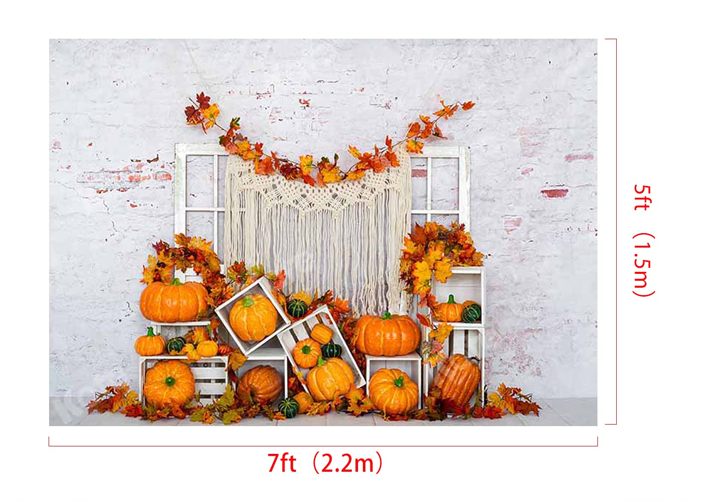 Kate 7x5ft Autumn Harvest Backdrop for Photography | Fall Scene Studio Props