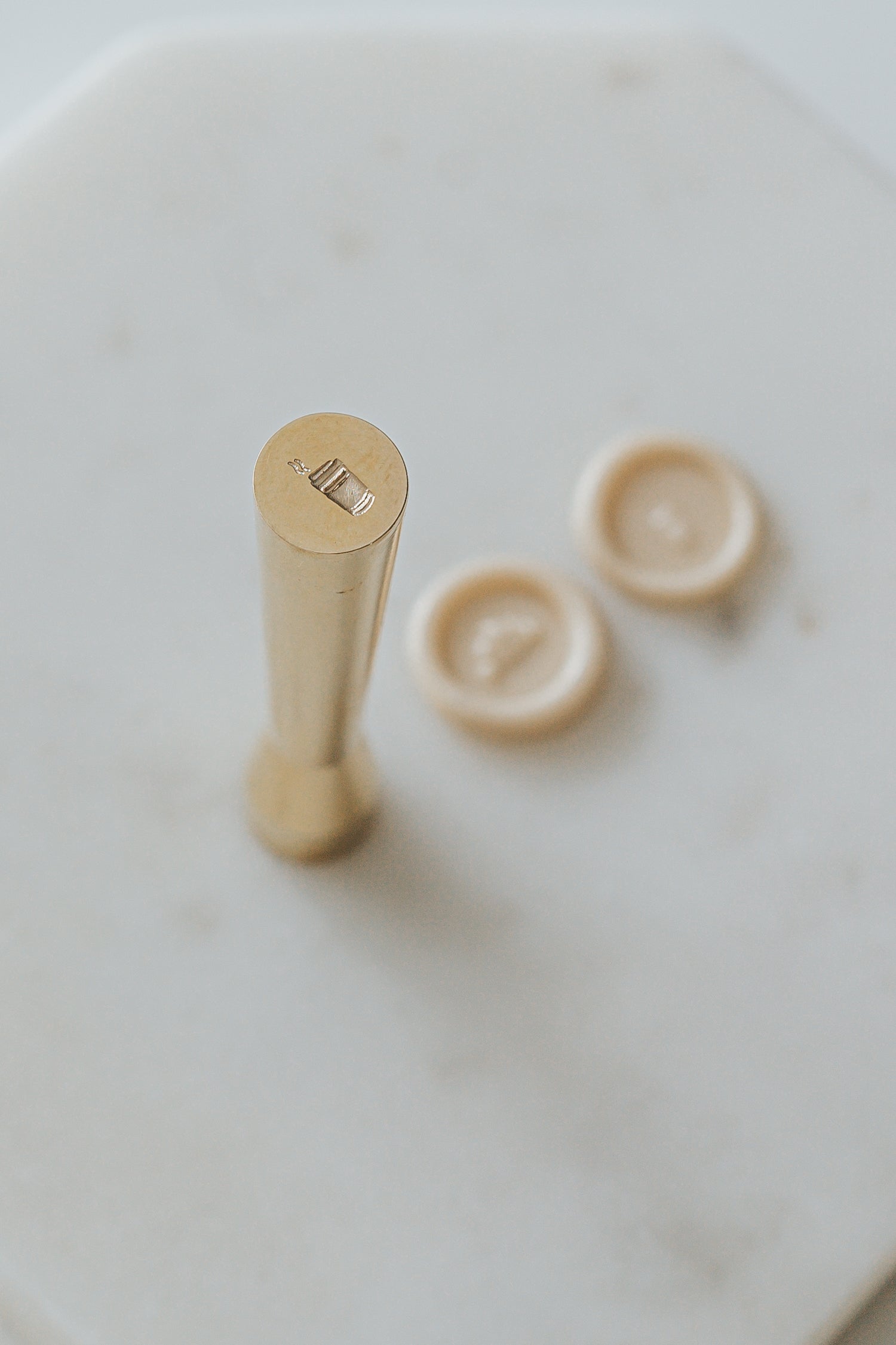 Mini Wax Seal Stamp for Croissant & Coffee - Perfect for DIY Invitations, Wedding Favors, and Scrapbooking