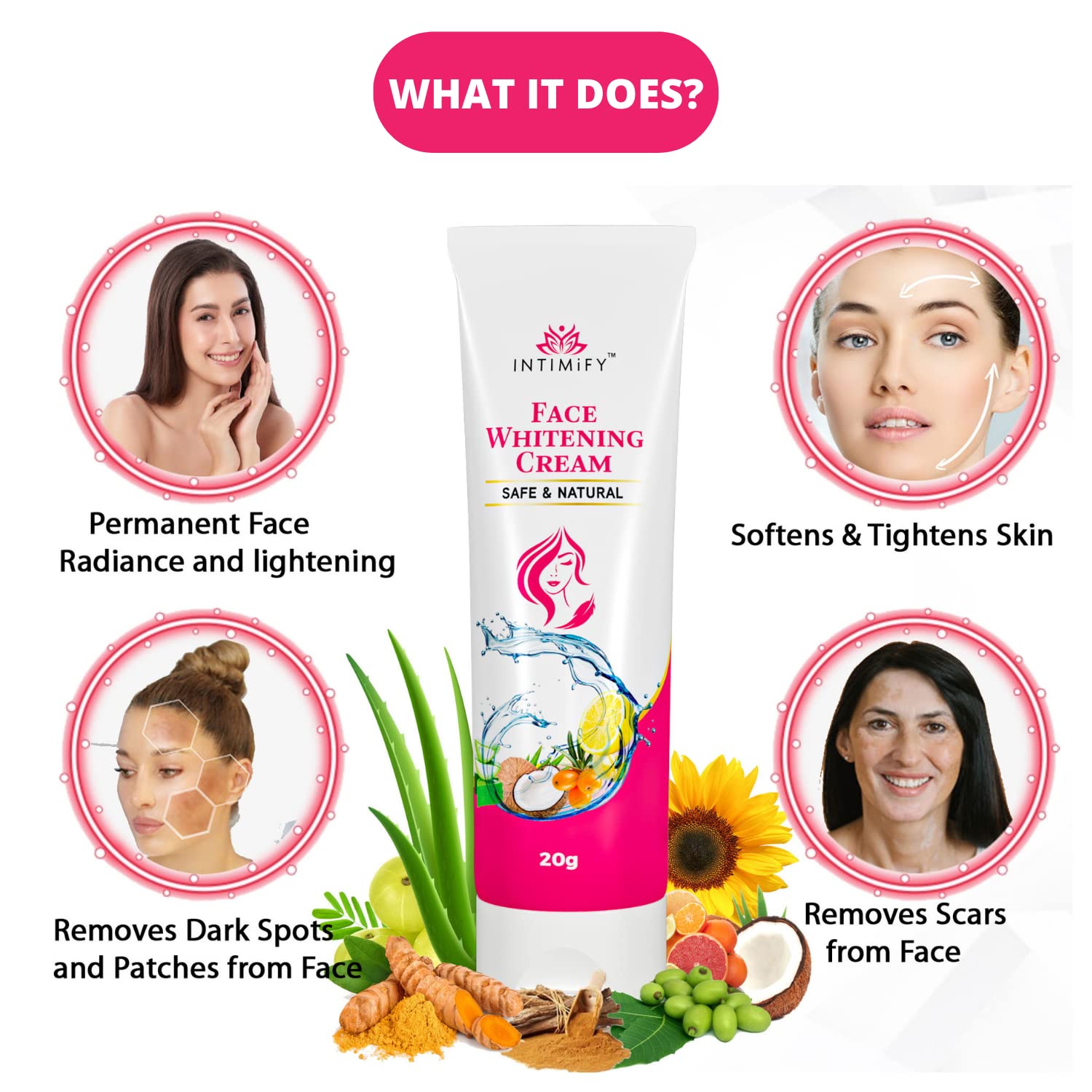 Brightening Face Cream for Glowing Skin - Dark Spot Corrector & Even Tone Moisturizer - Perfect for Daily Skincare & Night Routine