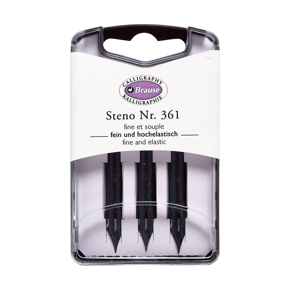 Brause Calligraphy Nib Set - 3 Premium Metal Nibs for Dip Pens | Perfect for Hand Lettering, Wedding Invitations & Artistic Writing