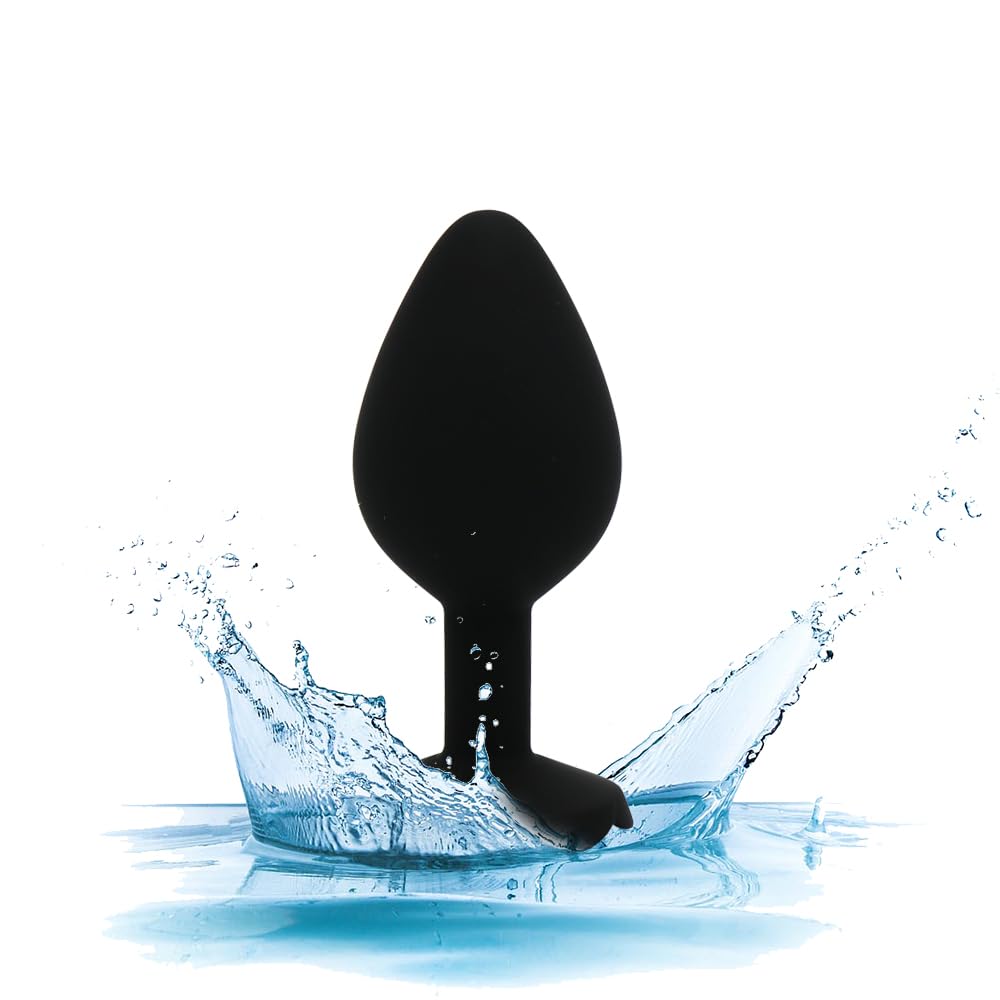 Premium Silicone Anal Plugs Set - 3 Pcs Floral Design Anal Training Kit for Adults (Black) | Comfortable & Body-Safe | Perfect for Beginners & Advanced Play | Enhance Intimacy & Explore Sensations