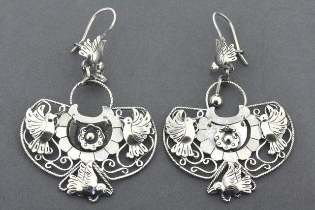 Sterling Silver Frida Earrings - Elegant Handmade Jewelry for Women | Perfect for Parties, Weddings & Everyday Wear